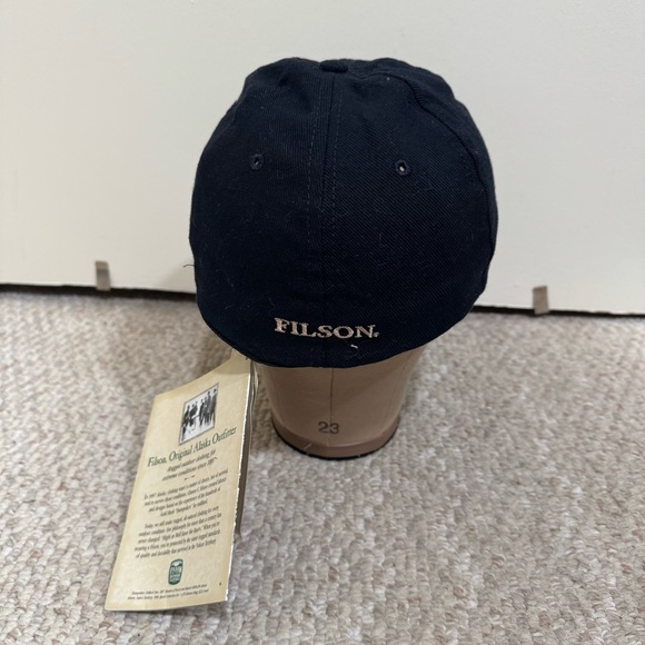 Filson Co Black Cap Hat Men’s Size L/XL Made in USA - NWT - Picture 3 of 9